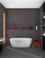 gray bathroom interior