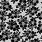 gray black seamless floral asymmetric pattern, monochrome repeat pattern