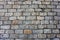 Gray brick roadway - background texture