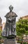Gray bronze statue of Archbishop Daniel Mannix, Melbourne Australia