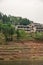 Gray-brown village houses along Daning River, Wuchan, China