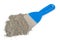 Gray cement powder with trowel