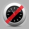 Gray chrome button - no last minute clock