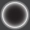 Gray circle with white halo. solar eclipse. vector illustration.