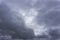 The gray cloud large majestic nebulosity ominous rain