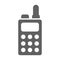 Gray color Walkie talkie icon