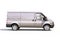 Gray commercial delivery van