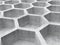 Gray concrete honeycomb structure