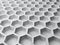 Gray concrete honeycomb structure