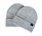 Gray cotton hat. Winter season apparel, cport wear