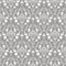 Gray damask floral seamless vector pattern.