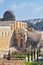 Gray dome of the Al-Aqsa Mosque