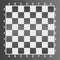Gray empty chess board. Concept of graphic vector illustration. Art design checkered, checkerboard or chessboard
