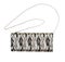 Gray female clutch and chain