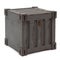 Gray freight containers