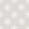 Gray French Linen Texture Background printed with White Daisy Flower. Natural Ecru Flax Fibre Bloom Seamless Pattern. Organic Yarn