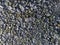 Gray and green metallurgical slag macadam stone bedding - full frame background and texture