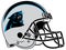 The gray helmet of the Carolina Panthers American football team