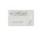 Gray hotel RFID key card isolated on white, vector template