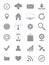Gray Internet icons set