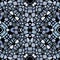 Gray kaleidoscopic multicolor abstract pattern