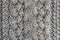 Gray knitted background medium thickness thread