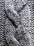 gray knitted knitted texture for winter textile background