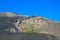 Gray lava ash in volcano slopes