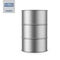 Gray metallic barrel mockup template