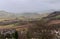 Gray Misty Sky Over Crieff Ben Chonzey in the misty distance