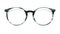 Gray modern glasses on white background