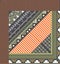 gray and orange ethnic pattern