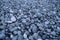 Gray pebbles as a background. Round stones on the beach.