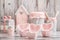 Gray and Pink Cute Decorative Kitchen Utensils