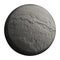 Gray planet isolated and add clipping path