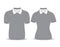 Gray polo shirt outline