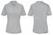 Gray Polo Shirt Template for Woman