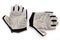 Gray protective gloves for sports and cycling close-up shot