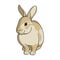 Gray rabbit.Animals single icon in cartoon style rater,bitmap symbol stock illustration web.
