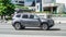 Gray Renault Duster SUV car moving on the street