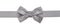 Gray ribbon with bow