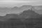 Gray Scale of Grand Canyon Layers