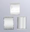 Gray set packing bags products icons