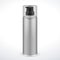 Gray Shave Foam Aerosol Spray Metal 3D Bottle Can. Ready For Your Design.