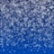 Gray Snowflake Vector Blue Background. New