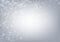 Gray Snowflake Vector Gray Background. Winter