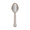 gray spoon icon image design