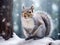 Gray squirrel (Sciurus sp)  Made With Generative AI illustration