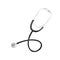 gray sticker stethoscope icon