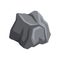 Gray stone with lights and shadows. Cartoon vector icon of mountain rock. Natural object for creating landscape